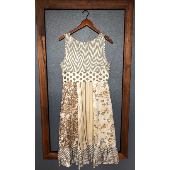 Chan Luu x Anthropologie Silk Mixed Print Dress - Picture 2 of 11